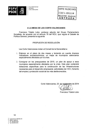 Propostes Grup Socialista