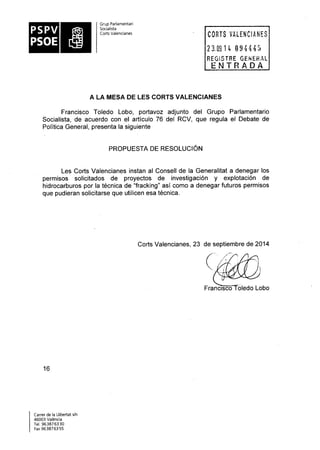 Propostes Grup Socialista