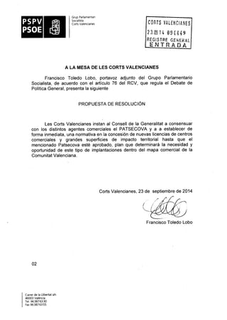 Propostes Grup Socialista