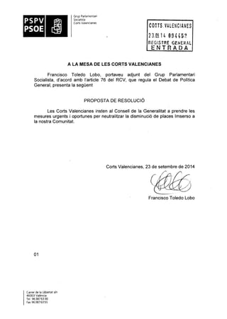 Propostes Grup Socialista