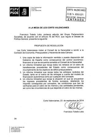 Propostes Grup Socialista