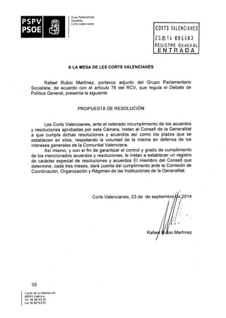 Propostes Grup Socialista