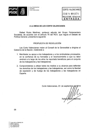 Propostes Grup Socialista