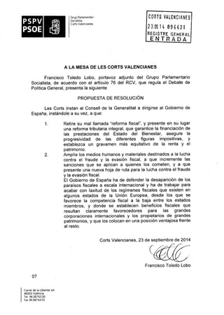 Propostes Grup Socialista