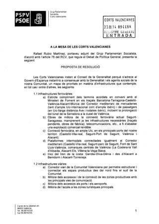 Propostes Grup Socialista