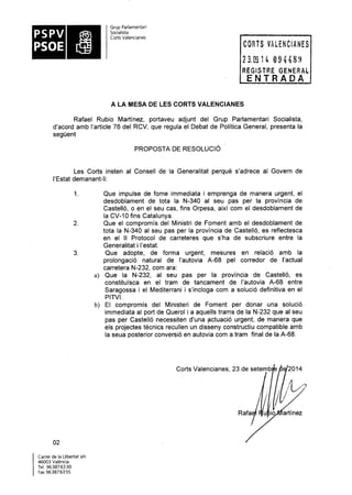 Propostes Grup Socialista