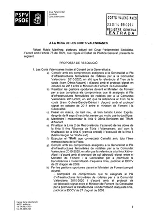 Propostes Grup Socialista