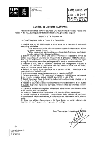 Propostes Grup Socialista