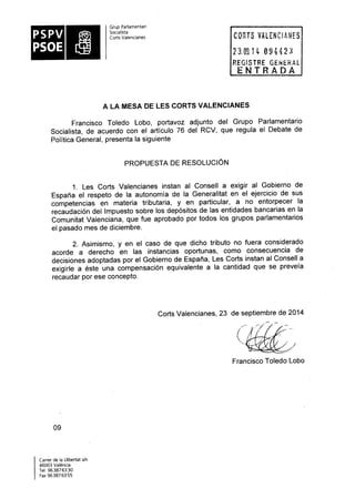 Propostes Grup Socialista