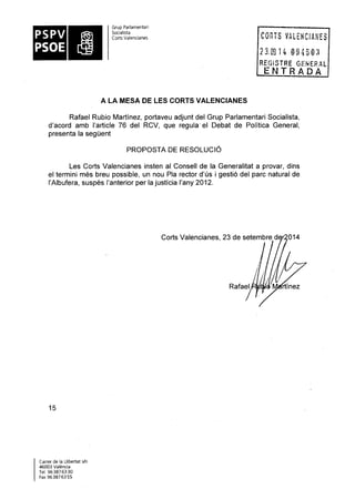 Propostes Grup Socialista