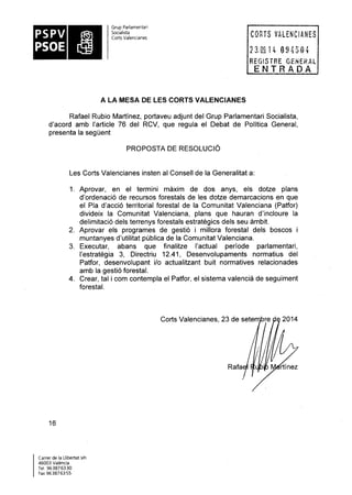 Propostes Grup Socialista