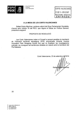 Propostes Grup Socialista