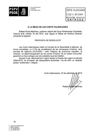 Propostes Grup Socialista