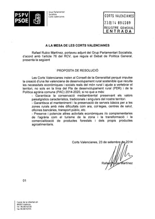 Propostes Grup Socialista