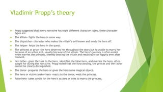 Propp and todov theory