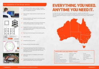 22 // // 23For further information visit  www.coateshire.com.au/productsPropping Equipment Propping Equipment
Key capabilities of the design service
ü Full Temporary Works support packages, including
installation services for shoring, propping, traffic and
water management solutions
ü Well presented, design solutions using the latest CAD
software
ü Method statements, both generic and scheme specific,
pictorial or written word
ü Tender support packages for estimators and planning
functions including schemes and budget costing
ü Support for site teams to develop best solutions and
cost effective design options to keep within timescales
and budget expectations
ü Risk Assessments both generic and scheme specific
ü Safety in design
ü Competitive pricing solutions
ü Develop safe and sustainable solutions
ü Training and coaching of site staff in all products via
a range of tool box talks and ongoing support to help
keep projects on track and provide safest possible
working environment
ü Advice and support on installation and extraction
techniques
ü Engineering design sign off and installed equipment
sign off available both internal and third party
PARTS LIST
PART NUMBERQTYITEM
STANDARD TILT PROP167
SYSTEM-30-BEAM-2000368
SYSTEM-30-BEAM-100049
SYS30-JACK ASSEMBLY810
SYSTEM 30-SH RACK BRACKET ASSY411
SYSTEM-30-BEAM-05001212
SYSTEM-30-END CONNECTOR1213
6 m x 2.4 m Steel Road Plate 32 mm thick214
Hard Wood Full Sleeper- 200 x 100 , 2400 long2016
1
1
2
2
3
3
4
4
A A
B B
C C
D D
RMS, Southern Road Service Concept
S.Raina
22/03/2013
This design is the property of COATES HIRE Ltd. A.B.N 99 074 126 971
STANDARD DISCLAIMER
THE ADVICE PROVIDED IN THIS DOCUMENT (TOGETHER WITH ANY DRAWINGS, IF APPLICABLE) HAS BEEN PREPARED AND DESIGNED, BASED
SOLELY UPON THE INFORMATION, WEIGHT, LOAD BEARING DATA, SURFACE CONDITIONS AND THE REQUIRED USE OR PURPOSE PROVIDED
BY THE CUSTOMER. COATES HIRE HAS NOT, NOR WAS IT REQUIRED BY THE CUSTOMER, TO VERIFY THE ACCURACY OF ANY INFORMATION
OR DATA PROVIDED.
IT IS STRONGLY RECOMMENDED THAT THE CUSTOMER OBTAIN INDEPENDANT ADVICE AND A REVIEW OF THE MATERIAL AND INFORMATION
CONTAINED IN THIS DOCUMENT.
COATES HIRE DOES NOT WARRANT THE ADVICE AND MATERIAL CONTAINED IN THE DOCUMENT AS SUITABLE FOR ANY OTHER PURPOSE OR
EVENT OTHER THAN THOSE PURPOSES OR EVENTS PROVIDED BY THE CUSTOMER. COATES HIRE DENIES ANY LIABILITY IN THE CASE OF
DAMAGE TO PROPERTY OR INJURY TO PEOPLE CAUSED THROUGH THE INCORRECT OR IMPROPER USE OF THE ADVICE OR MATERIAL
CONTAINED IN THIS DOCUMENT OR IF THE ADVICE WAS USED FOR A PURPOSE OTHER THAN THAT SPECIFIED BY THE CUSTOMER TO COATES
HIRE.
SUBJECT TO ANY OTHER TERMS OR CONDITIONS CONTAINED WITH THE SUPPLY OF THIS SERVICE, LIABILITY OF COATES HIRE ARISING FROM
THIS ADVICE (INCLUDING NEGLIGENCE) IS LIMITED TO FIVE TIMES THE FEES PAID FOR THE PROVISION OF THIS SERVICE.
Drawn By
Drawing Number
Date
BU
Thornes Bridge Support
Concept ( four required)
CLIENT
NOTES
-All connections for System 30 must be fastened using 4 of M18 nuts, bolts  washers
positioned in the corner holes.
-For connecting Tilt Props, use 1 of M18 Nut  Bolt on each end
-Please note that this drawing is issued for confirming dimensions only.
The foot pint and the height of the tower will be changed according to the dimensions required.
Parts list shows all components required to construct 1 complete tower as shown.
Four of these will be required, two on eac side.
- The Qty required will change if the dimensions are changed dimensions.
PLAN VIEW
FRONT ELEVATION SIDE ELEVATION
ISOMETRIC
5000
4690
6000
2400
400-610
7000400-610
100
32
10
9
8
12
7
11
14
16
1.0m EXT. 5.0m EXTENSION 3.0m EXTENSION
1.0
m
EX
T.
5.0m
EX
TE
NS
IO
N
3.0m
EX
TE
NS
IO
N
1.0
m
EX
T.
5.0m
EX
TE
NS
IO
N
3.0m
EX
TE
NS
IO
N
HY
DR
AU
LIC
RA
M
1.5m
EX
T.
5.0m
EX
TE
NS
IO
N
HYDRAULIC RAM 1.5m EXT.5.0m EXTENSION
HY
DR
AU
LIC
RA
M
1.5m
EX
T.
5.0m
EX
TE
NS
IO
N
ALL DIMENSIONS ARE IN mm
DISCLAIMER
1. This design is provided to You subject to the Coates Hire Terms of Hire and
Special Conditions as amended from time to time.
2. Any designs, calculations, drawings, specifications and sketches produced by
Us for You are prepared solely on the information supplied by You and We are
not responsible for the accuracy of the details contained therein.
3. All designs, calculations, drawings, specifications and sketches produced by
Us are indicative only and are prepared for the sole purpose of assisting You in
assessing and comparing quotations.
4. You acknowledge and agree that We are not liable for any loss or damage
arising from the use of such designs, calculations, drawings, specifications and
sketches. You indemnify Us against all liability, claims, damage, loss, costs and
expenses (including, without limitation, legal fees, costs and disbursements on
a full indemnity basis, whether incurred or awarded against Us and any
environmental loss, cost, damage or expense) in respect of:
(a) personal injury;
(b) damage to tangible property; or
(c) any claim of direct or indirect loss or damage by a third party, in relation to
Your use or reliance on the designs, calculations, drawings, specifications and
sketches produced by Us.
5. You warrant that You will seek Your own independent advice from a qualified
professional in relation to the proper installation and use of the Propping
Equipment for Your required purpose. Prior to the hire, You must advise us of
your Propping Equipment requirements upon receipt of advice from the
qualified professional, including any proposed alterations and adjustments the
qualified professional requires to any designs, calculations, drawings,
specifications and sketches provided by Us.
6. You acknowledge that We have made the operating and safety instructions
for the Propping Equipment You have hired available to You to read.
7. Subject to clause 16 of the Terms of Hire and the general waiver of liability
contained therein, We are additionally excluded from all liability related to the
hire and use of the Propping Equipment by You, including, but not limited to,
liability arising from:
(a) damage to all adjacent or surrounding structures and
(b) damage to utilities or services.
NOTES
1. All bracing components to be restrained with
hanging chains connected at the positions
indicated in this drawing.
2. Frame 1  2 to be restrained directly to the top of
the sheet pile.
3. Frame 3 to be restrained directly to the underside
of Frame 2.
4. Suitable edge protection to be supplied by the
contractor.
5. Suitable means of access/ egress to be supplied by
the contractor.
6. Appropriate site specific risk assessments should
be performed by the contractor prior to
commencement of any work.
7. This design has NOT been certified
HANGING CHAINS
(To be attached at these
locations in accordance with
the installation instructions)
HANGING CHAINS 18 No.
Mega Brace Hydraulic Ram
Mega Brace 3.0m Beam Extension
Mega Brace 5.0m Beam Extension
Mega Brace 1.5m Beam Extension
Mega Brace 1.0m Beam Extension
Mega Brace 10.0m Beam Extension
Mega Brace 7.0m Beam Extension
1,120kg
410kg
585kg
760kg
1,120kg
1,475kg
2,008kg
Schedule of Weights: MEGA BRACE
Item Description Item Weight
Mega Shear Clamp 120kg
194kg
Schedule of Weights:TRENCH SHEETING
Item Description Item Weight
6.0m STS500/6 Trench Sheet
ISSUED FOR
CONSTRUCTION
Title
PROJECT NUMBER
Client
FAX: (02) 9829 2177PH: (02) 8796 5000
46 Williamson Road Ingleburn NSW 2565
www.coateshire.com.au
A.B.N: 99 074 126 971
REV DATE COMMENTS
A 19/10/13 PROPOSAL
DESIGNED DRAWN CHECKED DATE FIRST ISSUE
REVISIONDWG NUMBER
0 0.5 2mscale @
1:75
PAPER SIZE: A3 SCALE: AS INDICATED
1.51
B 21/10/13 PROPOSAL
C 18/12/13 PROPOSAL
D 18/03/14 ISSUED FOR CONSTRUCTION
Access
Air  Air Accessories
Compaction
Concrete  Masonry
Earthmoving
Floor and Cleaning Equipment
Generators  Power Distribution
Industrial tools  Equipment
Ladders  Scaffold
Landscaping
Lift  Shift
Lighting
Materials Handling
Portable Buildings  Toilets
Propping
Pumps  Fluid Management
Shoring
Tools  Equipment
Traffic Management
Training (RTO)
Trucks, Vehicles  Trailers
Welding
COATES HIRE’S AVAILABLE PRODUCT RANGE:
At Coates Hire, you’ll find an unmatched range of equipment, available and ready to hire.
We stock Australia’s largest fleet from general hire gear and specialist products, to total site solutions.
With the largest branch network in Australia, you are backed by one of the country’s largest delivery
networks.
 