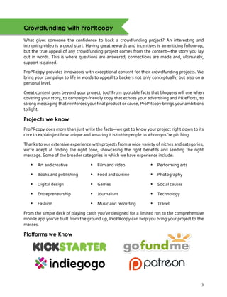 Content Writing for Crowdfunding Campaigns | PDF