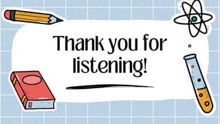 Thank you for
listening!
 