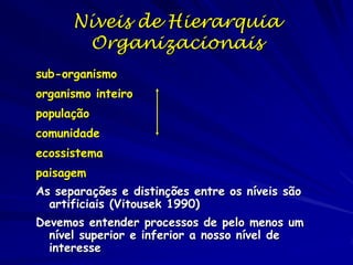 Auto-Organização em
Sistemas Naturais
Vantagens adaptativas de sistemas que se
auto-organizam, incluso populações
– Robustez
– Tolerância de erro
– Auto-reparo
– Facilidade de implementação
– Agentes simples.

 