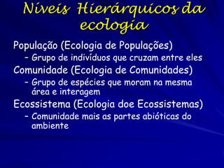 Auto-Organização em
Sistemas Naturais
Por que é importante?
– Muitos sistemas biológicos evoluíram
soluções descentralizadas para os desafios
vitais.
– Por meio da auto-organização, a evolução
moldou muitas soluções simples e eficientes
para resolver problemas complexos.

 