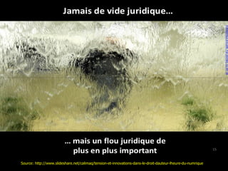 Source: http://www.slideshare.net/calimaq/tension-et-innovations-dans-le-droit-dauteur-lheure-du-numrique 