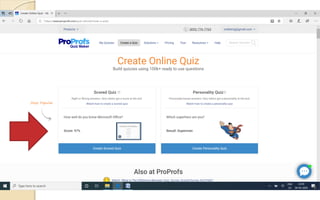 Online assessment with Proprofs pdf