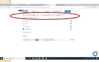 Online assessment with Proprofs pdf