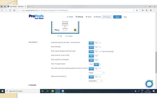 Online assessment with Proprofs pdf