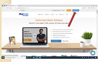Online assessment with Proprofs pdf