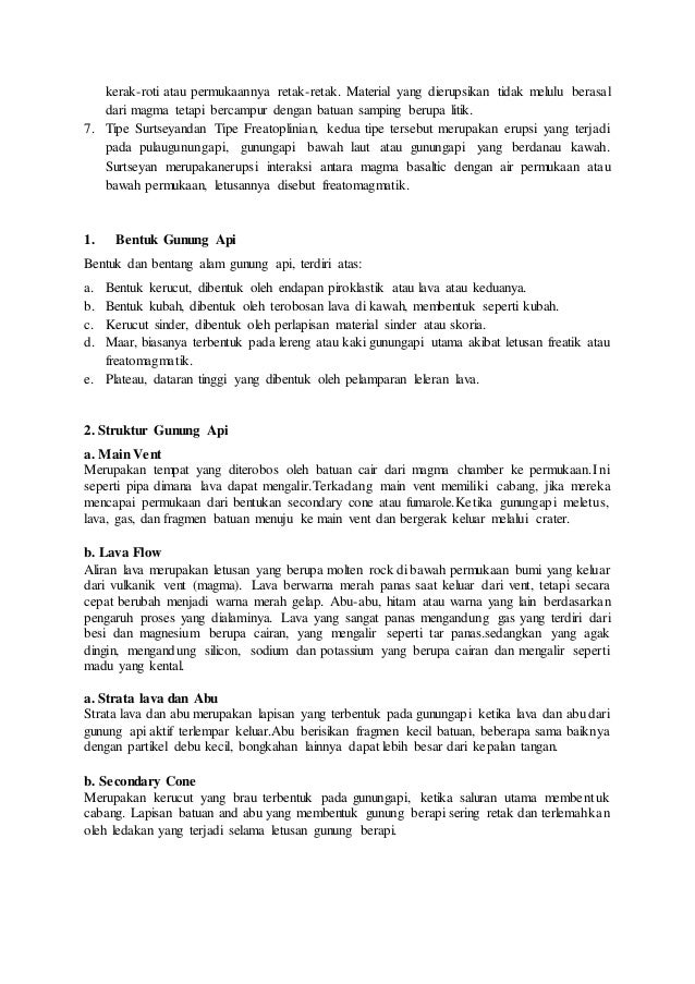 Propsal Geografi Gunung Meletus