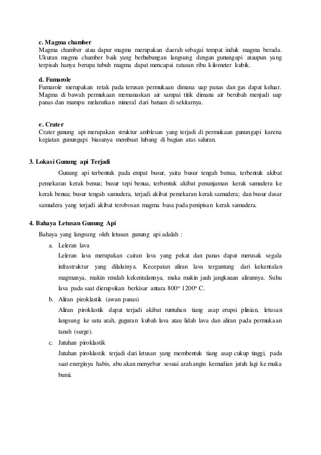 Propsal Geografi Gunung Meletus