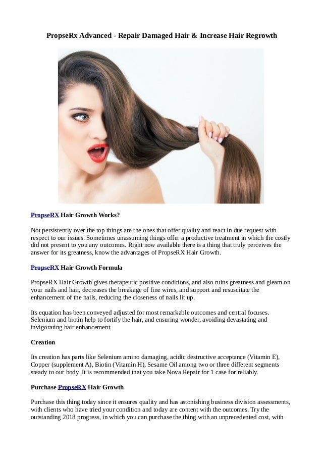 Propserx Repair Damaged Hair Increase Hair Regrowth