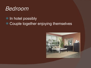 Bedroom In hotel possibly Couple together enjoying themselves 