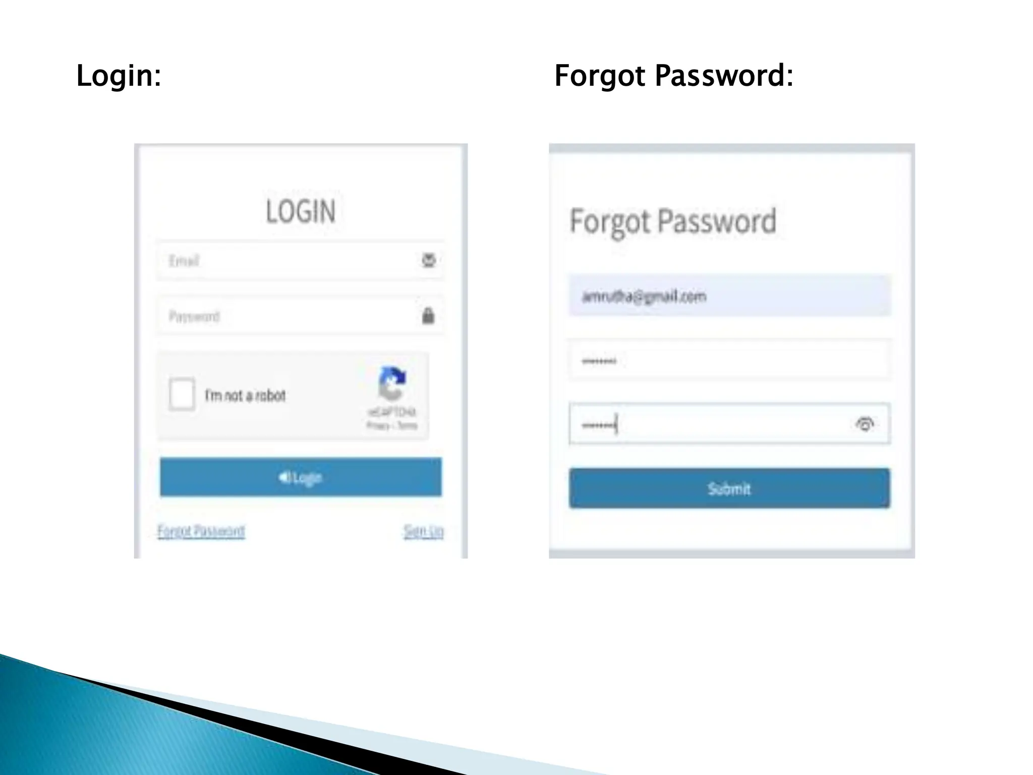 Login: Forgot Password:
 
