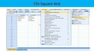 Chi-Square test
 