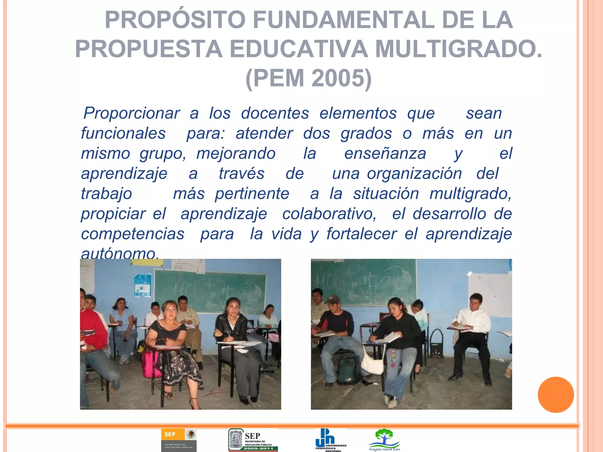 EL TRABAJO EN EL AULA MULTIGRADO | PPT