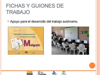 FICHAS Y GUIONES DE TRABAJO Apoyo para el desarrollo del trabajo autónomo. 