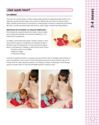 Actividades para bebés de 3-4 meses