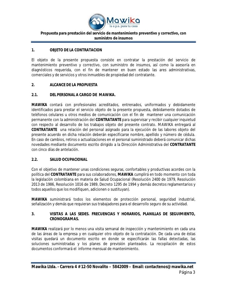 propuesta comercial formato para propuesta de servicios