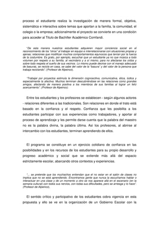 Propuesta Pedagogica De Comfandi