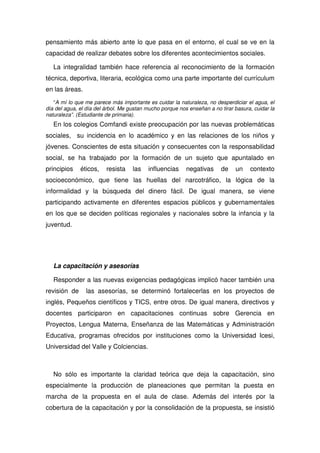 Propuesta Pedagogica De Comfandi