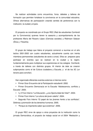 Propuesta Pedagogica De Comfandi