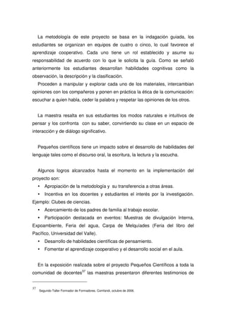 Propuesta Pedagogica De Comfandi