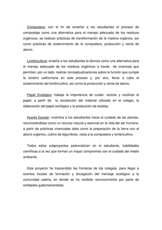 Propuesta Pedagogica De Comfandi