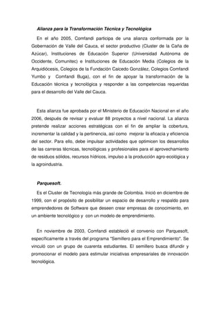 Propuesta Pedagogica De Comfandi