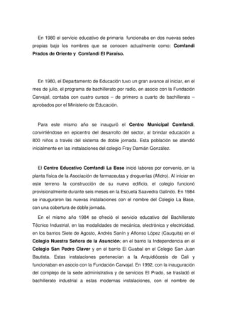 Propuesta Pedagogica De Comfandi