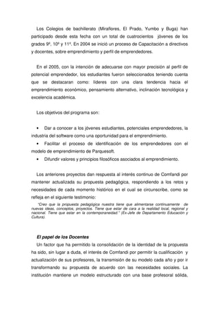 Propuesta Pedagogica De Comfandi