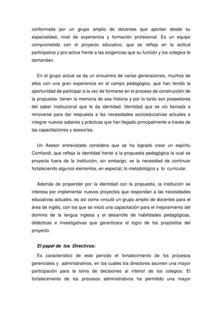 Propuesta Pedagogica De Comfandi