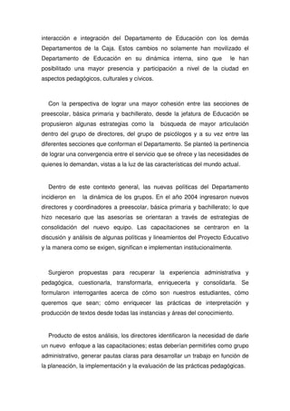 Propuesta Pedagogica De Comfandi