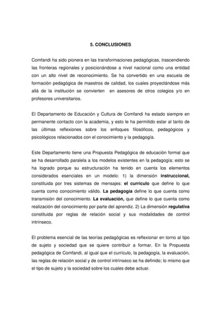 Propuesta Pedagogica De Comfandi